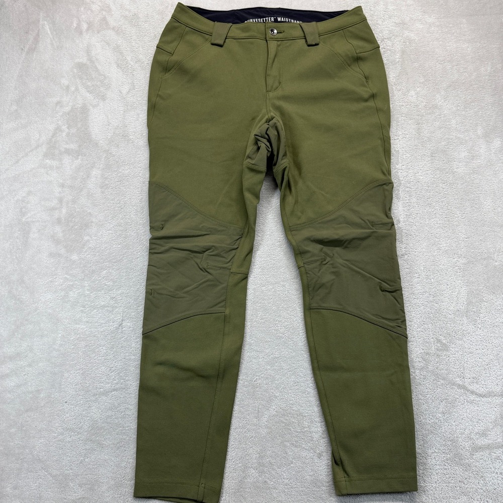 Duluth Trading Pants Women's 10 Hiking Olive Green Curvesetter Articulated Knee